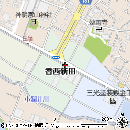 妙善寺入口周辺の地図