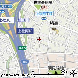 愛知県名古屋市名東区上社4丁目82周辺の地図