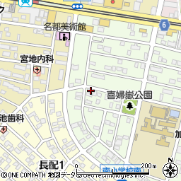 愛知県長久手市喜婦嶽1501周辺の地図