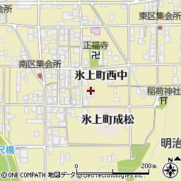 兵庫県丹波市氷上町西中170周辺の地図