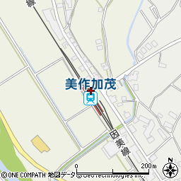 ＪＲ西日本　美作加茂駅周辺の地図