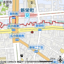 名古屋新栄郵便局 ＡＴＭ周辺の地図