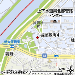愛知県名古屋市中村区城屋敷町4丁目30周辺の地図