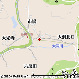 愛知県豊田市広幡町大洞南口周辺の地図