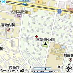 愛知県長久手市喜婦嶽1718周辺の地図