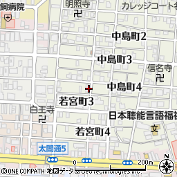 愛知県名古屋市中村区中島町4丁目周辺の地図