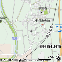 兵庫県丹波市春日町七日市388周辺の地図