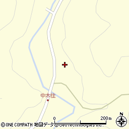 京都府南丹市日吉町木住中島周辺の地図