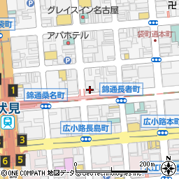 セブンイレブン名古屋伏見あいワークビル店周辺の地図