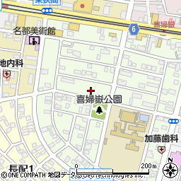 愛知県長久手市喜婦嶽1712周辺の地図