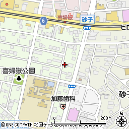 愛知県長久手市喜婦嶽312周辺の地図