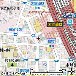 三十三銀行名古屋駅前支店周辺の地図