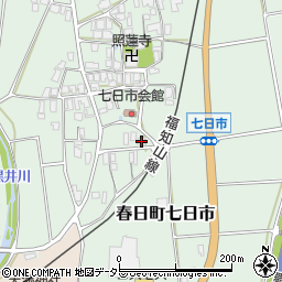 兵庫県丹波市春日町七日市345周辺の地図