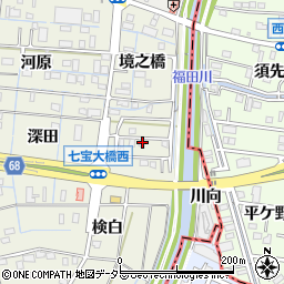 愛知県あま市七宝町桂下り戸周辺の地図