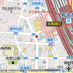 愛知県名古屋市中村区椿町7-19周辺の地図