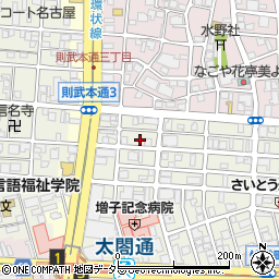 愛知県名古屋市中村区竹橋町32周辺の地図