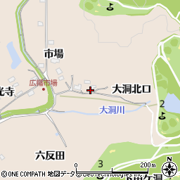 愛知県豊田市広幡町大洞北口周辺の地図
