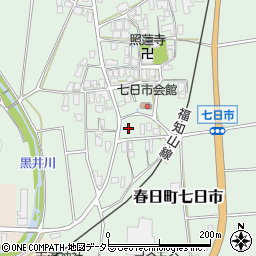 兵庫県丹波市春日町七日市414周辺の地図