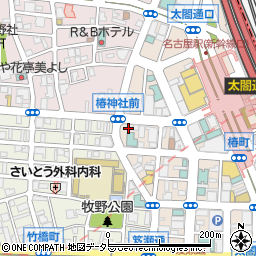 百名山　名駅西店周辺の地図