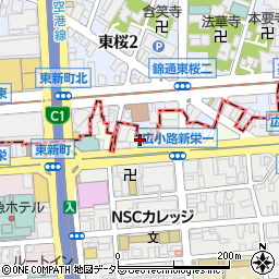 馬肉料理専門店 蹄 名古屋新栄本店周辺の地図
