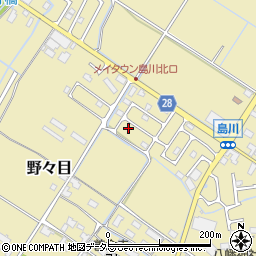 滋賀県愛知郡愛荘町島川1382-24周辺の地図