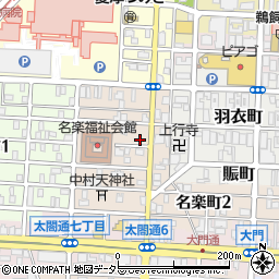 愛知県名古屋市中村区名楽町4丁目12周辺の地図