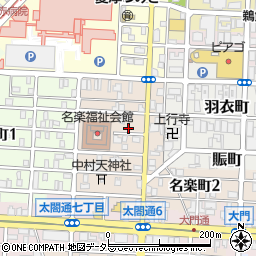愛知県名古屋市中村区名楽町4丁目9周辺の地図
