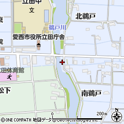 愛知県愛西市石田町北鵜戸7周辺の地図