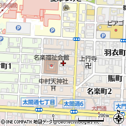 愛知県名古屋市中村区名楽町4丁目5周辺の地図