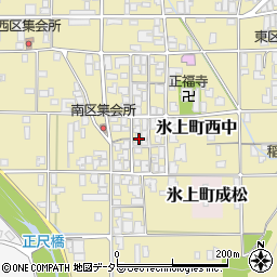 兵庫県丹波市氷上町西中305周辺の地図