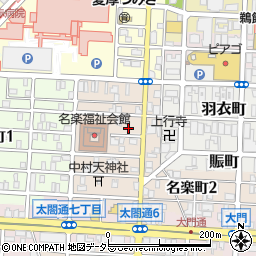 愛知県名古屋市中村区名楽町4丁目10周辺の地図