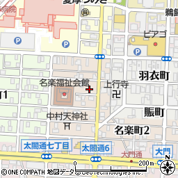 愛知県名古屋市中村区名楽町4丁目11周辺の地図