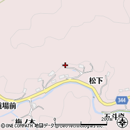 愛知県豊田市西樫尾町松下周辺の地図