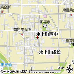 兵庫県丹波市氷上町西中285周辺の地図