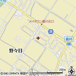 滋賀県愛知郡愛荘町島川1382-25周辺の地図
