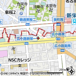 愛知県名古屋市中区東桜2丁目19-9周辺の地図