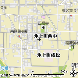 兵庫県丹波市氷上町西中206周辺の地図