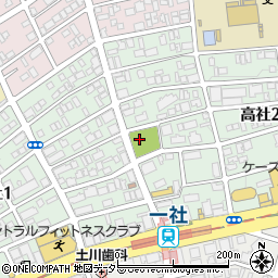 愛知県名古屋市名東区高社周辺の地図