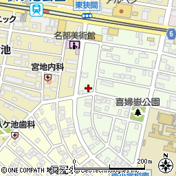 愛知県長久手市喜婦嶽2013周辺の地図