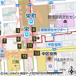 愛知県名古屋市東区久屋町周辺の地図