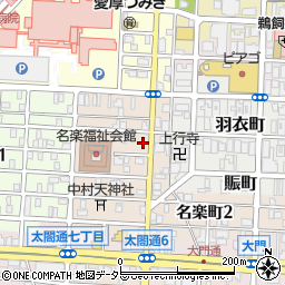 愛知県名古屋市中村区名楽町4丁目15周辺の地図