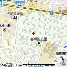 愛知県長久手市喜婦嶽1705周辺の地図