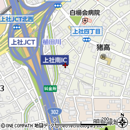 愛知県名古屋市名東区上社4丁目116周辺の地図