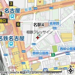 有限会社バナナレコード　名駅店周辺の地図