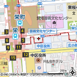 愛知県名古屋市東区武平町周辺の地図