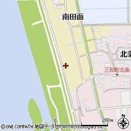 愛知県愛西市後江町周辺の地図