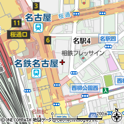 メガネの和光ジートランス・ミッドランドスクエア店周辺の地図
