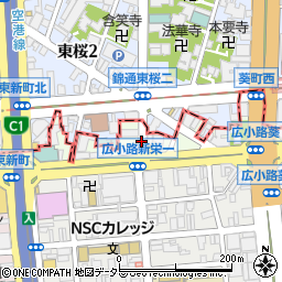 愛知県名古屋市中区東桜周辺の地図