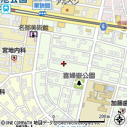 愛知県長久手市喜婦嶽1703周辺の地図
