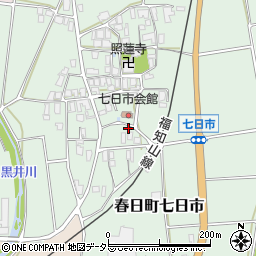 兵庫県丹波市春日町七日市446周辺の地図